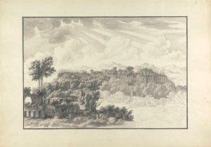Unvollendete Ansicht des Palatins in Rom von Giovanni Battista Borra
