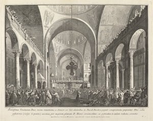 Der neu gewählte Doge wird dem Volk in San Marco vorgestellt, 1763-1766