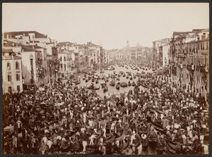 Venedig - Die Regatta von Giovanni Battista Brusa