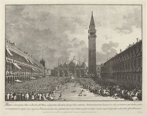 Der Doge wird über den Piazza San Marco getragen