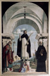 St. Peter von Verona mit St. Nikolaus und St. Benedikt mit Engel