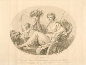 Erde, gestochen von Francescco Bartolozzi (1727-1815), veröffentlicht London, 1803 von Giovanni Battista Cipriani