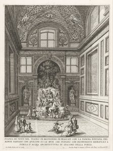 Stanza dei Venti in den Gärten der Villa Aldobrandini in Frascati von Giovanni Battista Falda