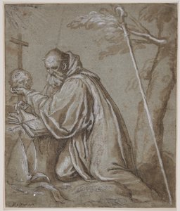 Der heilige Bernhard in Buße