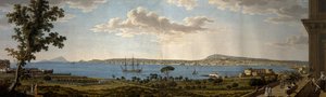 Blick auf Posillipo und Neapel von Portici von Giovanni Battista Lusieri