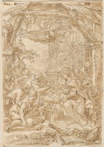 Die Anbetung der Hirten von Giovanni Battista Merano