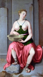 Porträt der römischen Vestalin Tuccia von Giovanni Battista Moroni