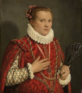 Porträt einer jungen Frau von Giovanni Battista Moroni