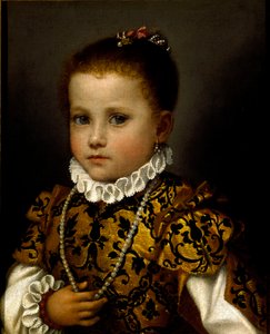 Porträt eines kleinen Mädchens von Giovanni Battista Moroni