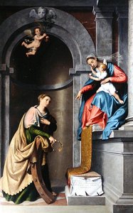 Die mystische Hochzeit der Heiligen Katharina von Giovanni Battista Moroni