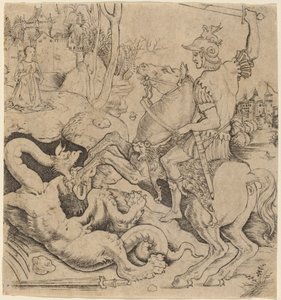 Sankt Georg und der Drache von Giovanni Battista Palumba