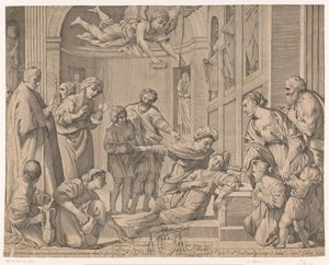 Tod der heiligen Cäcilia von Giovanni Battista Pasqualini