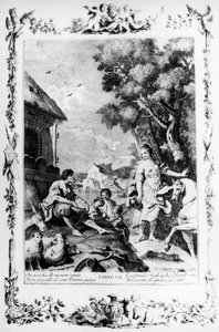 Erminia wird von einem Hirten begrüßt, Gesang VII, Jerusalem befreit von Giovanni Battista Piazzetta
