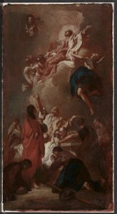 Skizze für die Himmelfahrt der Jungfrau für St. James, Zbraslav, bei Prag, um 1744