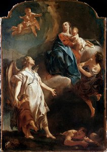Die Erscheinung der Madonna vor dem Schutzengel