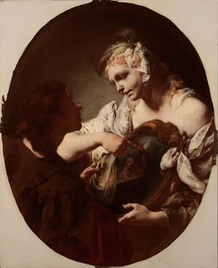 Der Zauberspiegel (frühes 18. Jahrhundert) von Giovanni Battista Piazzetta
