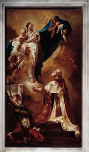 Die Jungfrau erscheint dem Heiligen Philipp Neri von Giovanni Battista Piazzetta