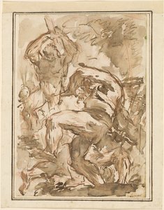 Eine Schlacht nackter Männer von Giovanni Battista Piranesi