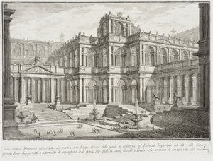 Antikes Forum, umgeben von Portiken, ca. 1743