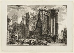 Eine andere Ansicht des Tempels der Sibylle in Tivoli, aus Ansichten von Rom von Giovanni Battista Piranesi
