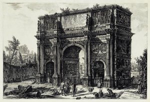 Ansicht des Konstantinbogens in Rom von Giovanni Battista Piranesi