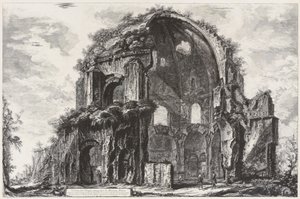 Ansicht des achteckigen Tempels der Minerva Medica (Nymphäum) von Giovanni Battista Piranesi