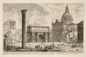 Arco di Settimio Severo (Bogen des Septimius Severus), aus Vedute di Roma