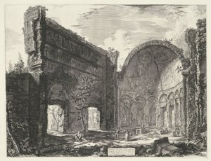 Bibliothek in der Villa Adriana in Tivoli von Giovanni Battista Piranesi