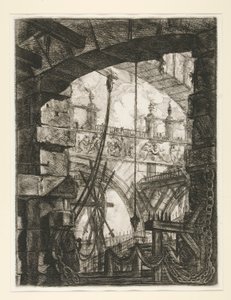 Carceri, IV: Die große Piazza von Giovanni Battista Piranesi