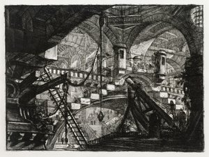 Der Bogen mit dem Muschelornament (Blatt 11 in: Carceri d