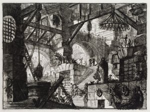 Der Ziehbrunnen (Blatt 13 in: Carceri d