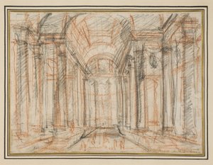 Fantasie basierend auf der Veranda des Pantheon