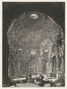 Innenansicht des Tempio della Tosse bei Tivoli
