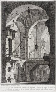 Inneres eines Gefängnisses von Giovanni Battista Piranesi