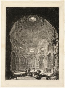 Innenansicht des sogenannten Tempio della Tosse [Tempel des Hustens], aus Ansichten von Rom von Giovanni Battista Piranesi