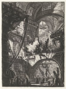 Kerker mit rauchendem Feuer Kerkers (Serientitel) von Giovanni Battista Piranesi