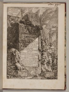 Lettere di giustificazione scritte a Milord Charlemont e à di lui agenti di Roma ... intorno la dedica della sua opera delle Antichità Rom[ane] fatta allo stesso signor ed ultimamente soppressa von Giovanni Battista Piranesi