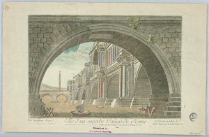Guckkasten, Ansicht eines prächtigen Palastes in Rom von Giovanni Battista Piranesi