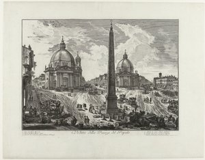 Piazza del Popolo in Rom von Giovanni Battista Piranesi