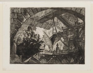 Gefangene auf einer vorspringenden Plattform von Giovanni Battista Piranesi