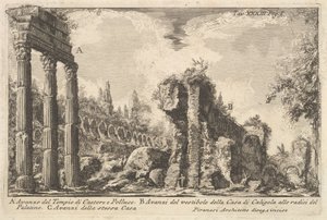 Überreste des Tempels von Kastor und Pollux