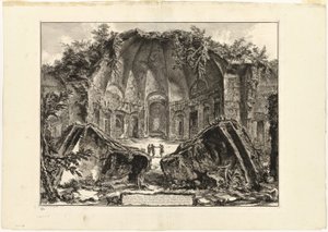 Überreste des Tempels des Gottes Canopus in der Villa Hadrians, Tivoli, aus Ansichten von Rom von Giovanni Battista Piranesi