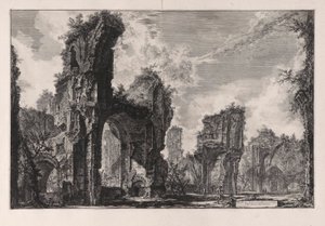 Rovine del Sisto, o sia della gran sala delle Terme Antoniniane, aus Vedute di Roma von Giovanni Battista Piranesi