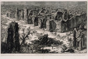 Ruinen der Caracalla-Thermen (aus: Vedute di Roma) von Giovanni Battista Piranesi