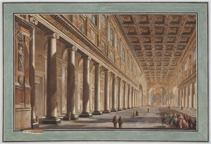 Innenraum von Santa Maria Maggiore, Rom von Giovanni Battista Piranesi