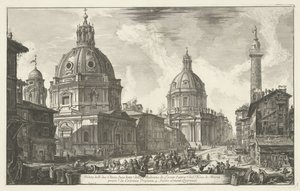 Santa Maria di Loreto und Santissimo Nome di Maria in Rom von Giovanni Battista Piranesi