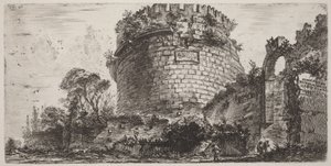 Grabmal der Metella, genannt Capo di Bove von Giovanni Battista Piranesi