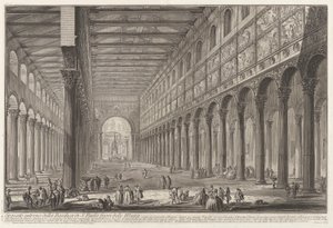 Innerer Schnitt der Basilika S. Paolo fuori delle Mura