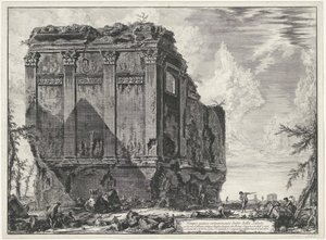 Tempel der Salus bei Rom von Giovanni Battista Piranesi