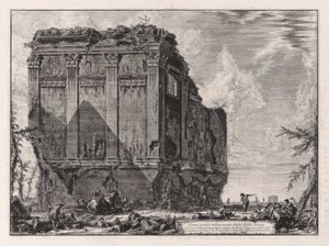 Antiker Tempel, allgemein als Tempel der Gesundheit bekannt, an der Via d von Giovanni Battista Piranesi